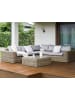 Beliani 4-tlg Lounge Set PALERMO in Braun/Grau