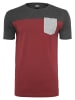 Urban Classics T-Shirts in burgundy/cha/gry