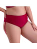 Aquarti Aquarti Damen Bikinihose mit Raffung und Schnüren in dunkelrot