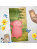Mr. & Mrs. Panda Handtuch Axolotl Hurra Design mit Spruch in Grau Pastell