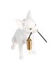 Beliani Tischleuchten ROCCO in Weiß/Messing - (W) 17 x (H) 32 x (L) 25 cm
