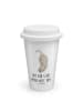Mr. & Mrs. Panda Kaffeebecher Otter Kopfüber mit Spruch in Weiß