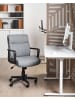Beliani Bürostuhl BYRON in Grau/Schwarz - (W) 61 x (H) 93 x (L) 69 cm
