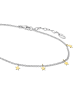 LOTUS silver Fußkette Silber 925 Sterling Silber ca. 23cm Sterne