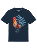 wat? Apparel T-Shirt Grimmiger Gockel in Dunkelblau