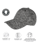 styleBREAKER Baseball Cap in Schwarz meliert