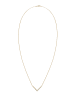 Elli Halskette 925 Sterling Silber Dreieck, Geo, V-Kette in Gold