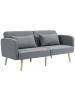 HOMCOM Schlafsofa-170L x 83B x 80H cm-Grau