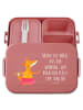 Mr. & Mrs. Panda Lunch Box Fuchs Ballerina Motiv mit Spruch in Rot Pastell