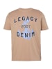 Men Plus Kurzarm T-Shirt in sand