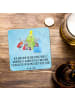 Mr. & Mrs. Panda Bierdeckel Weihnachten Smörle mit Spruch in Eisblau