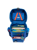 Scout Neo Exklusiv Superflash Schulranzen-Set 4-teilig in Blue Dino