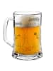 Mr. & Mrs. Panda Gravur Bierkrug Bären mit Blumenkranz ohne Spruch in Transparent