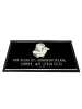 Mr. & Mrs. Panda Sauberlaufmatte Sommer Meer Strand mit Spruch in Schwarz