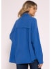 SASSYCLASSY Ultra Oversize Musselin-Blusenhemd kürzere Variante in Royalblau