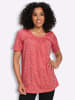 Sieh an! Longshirt in grapefruit-ecru-bedruckt