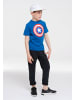 Logoshirt Kinder Organic T-Shirt Marvel Comics in blau