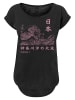 F4NT4STIC Long Cut T-Shirt Kanagawa Welle Japan Color in schwarz