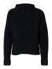 SELECTED FEMME Gemütlicher Strickpullover mit Rollkragen und Seitenschlitz in Schwarz