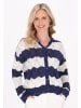 Albee Women Cardigan in Navy Offwhite