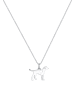 Elli Halskette 925 Sterling Silber Herz, Hund in Silber