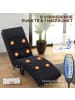 HOMCOM Relaxliege mit Massagefunktion-168L x 56B x 84H cm-Schwarz