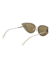 Police Frauen Sonnenbrille Katzenauge Gold