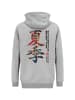 OLDSKULL Kapuzensweater ASIAN KANJI STREET GRAPHIC in Heather Grey