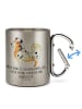 Mr. & Mrs. Panda Thermotasse Hund Australien Shepherd mit Spruch in Silber