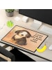 Mr. & Mrs. Panda Schreibunterlage Hund Entspannen Design mit Spruch in Weiß