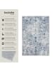 tectake Vintage Designer Teppich Amara, rutschfeste Unterseite, blau