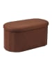relaxdays Sitzbank in Dunkelbraun - (B)76 x (H)38 x (T)38 cm