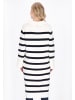 DreiMaster Maritim Cardigan in offwhite dark navy