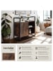 tectake Kommode Conventry 70 x 38 x 80,5 cm, Industrial Holz dunkel, rustikal