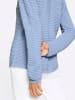 Sieh an! Langarm-Pullover in bleu