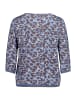 Betty Barclay Casual-Shirt mit Gummizug in Blau/Braun
