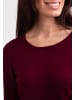 CASH-MERE.CH Rundhals Pullover in Rouge Noir