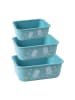 Stoneline Aufbewahrungsbox rPET 400/730/1.300 ml Set 3-teilig in Türkis