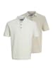 Jack & Jones Poloshirt Bluriley in Creme / braun