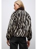 Street One Fake Fur Zebra Blouson in Braun