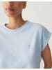 OPUS Rundhals T-Shirt für Damen in blau