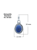 mantraroma 925er Silber - Ketten (L) 21 x (B) 24 mm mit Lapis Lazuli