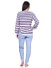 NORMANN Frottee Schlafanzug lang Pyjama Bündchen Streifen - 76535 in hellblau