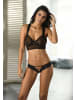 PETITE FLEUR GOLD Panty-Ouvert in schwarz