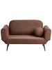 Beliani 2-tlg Schlafsofa DOROTEA in Braun/Schwarz