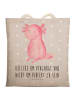 Mr. & Mrs. Panda Beutel Tasche Axolotl Niedlich mit Spruch in Grau Pastell