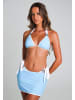 Moda Minx Minirock Contrast Binding in Powder Blue