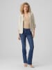 Vero Moda Legeres Blazer Jackett mit Dreiviertel Arm Leichter Sakko in Beige-2