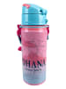 Lilo & Stitch Alu-Trinkflasche Disney Stitch 600 ml mit Klappdeckel & Tragegurt in Rosa