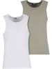 Urban Classics Tanks & Cami in paleolive+white